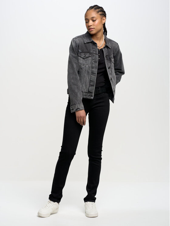 BIG STAR BIG STAR Bluzka nathalie_906 Czarny Slim Fit