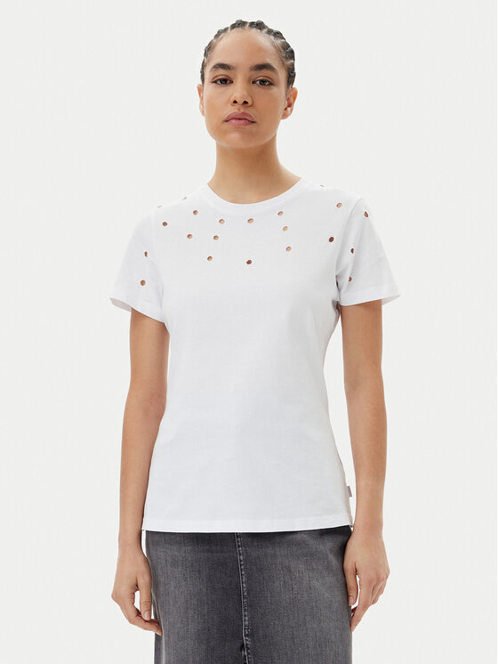 Silvian Heach Silvian Heach Póló GPP25070TS Fehér Regular Fit