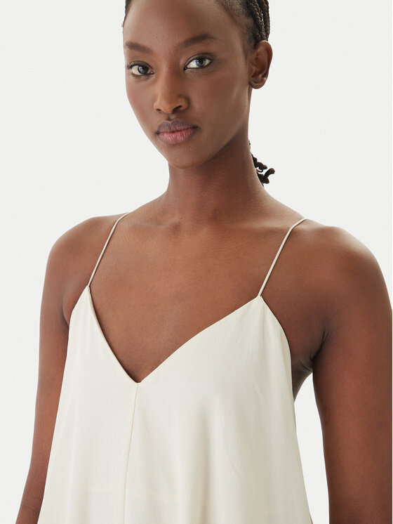 Eleh Eleh Sukienka letnia SS260102 Écru Regular Fit