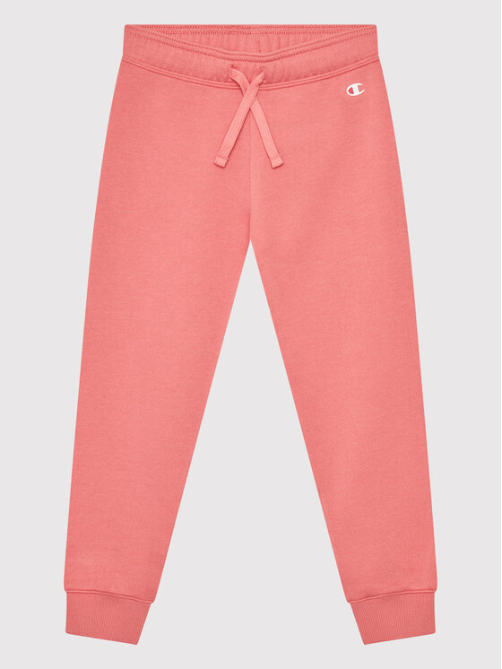 Champion Teplákové nohavice Logo Stretch 404451 Ružová Regular Fit