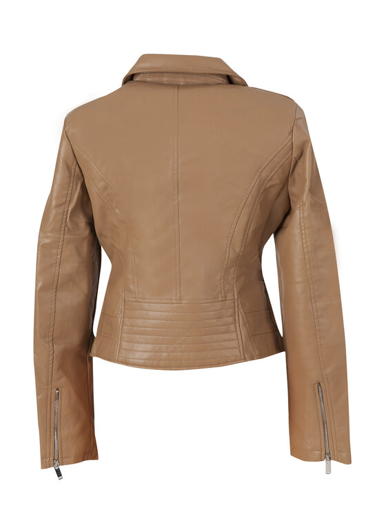 Perso Perso Kurtka damska BLE220011F Brązowy Regular Fit