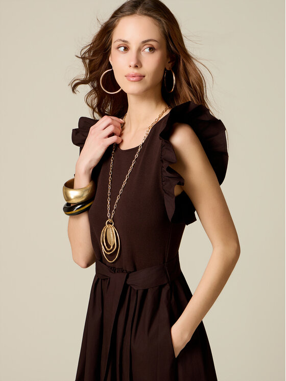 Oltre Oltre Abito da sera 7816J000974N032 Marrone A-Line Fit