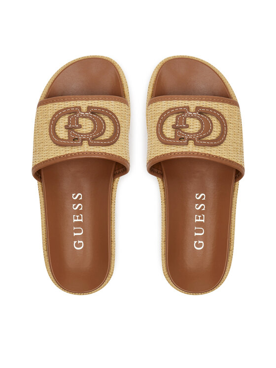 Guess Guess Шльопанці FLJLNY FAB19 Бежевий