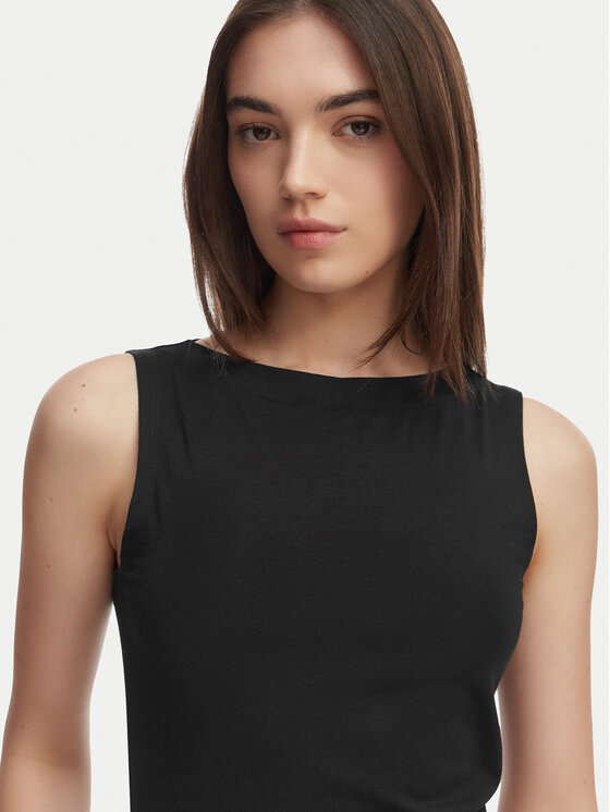 Vero Moda Vero Moda Топ Panda 10314416 Чорний Slim Fit