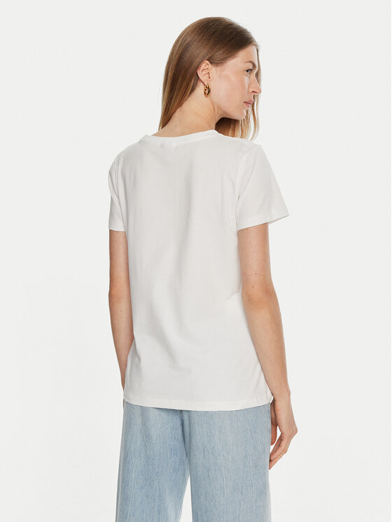 Guess Guess T-Shirt V3BI11 J1314 Biały Regular Fit