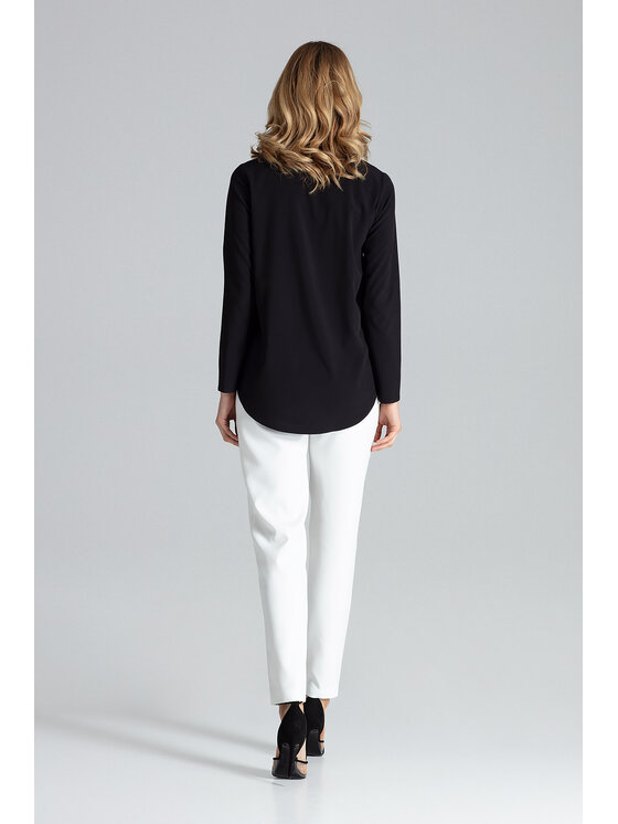 FIGL FIGL Halenka M663 Černá Regular Fit