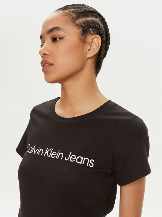 Calvin Klein Jeans Calvin Klein Jeans Комплект тениски J20J220161 Черен Slim Fit