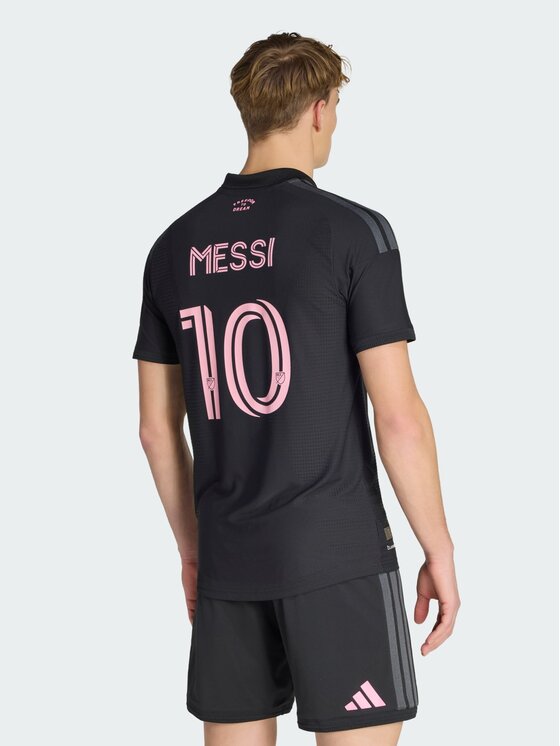 adidas adidas Koszulka techniczna Inter Miami CF Away Authentic Jersey Messi Czarny Slim Fit
