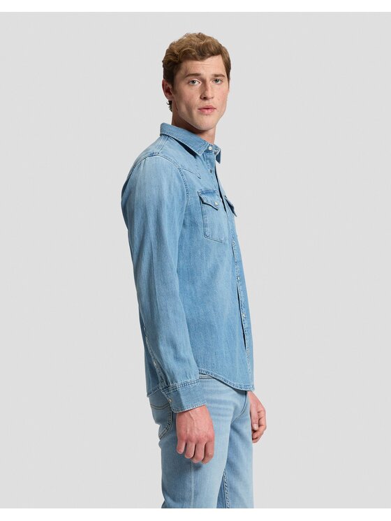 Lee Lee Koszula REGULAR WESTERN SHIRT Niebieski Regular Fit