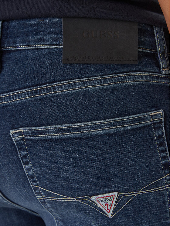 Guess Guess Džinsi M6RAS2 D0632 Zils Slim Tapered Fit