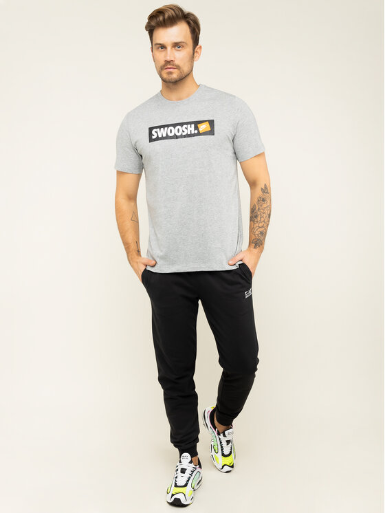 Nike Nike Tričko Nsw Swoosh AR5027 Sivá Standard Fit