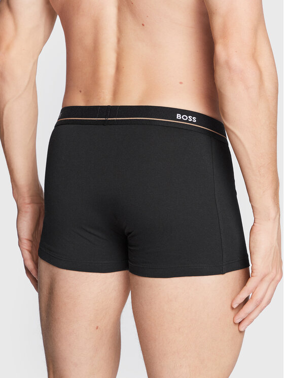 BOSS Boss 5 darab boxer Essential 50475275 Fekete