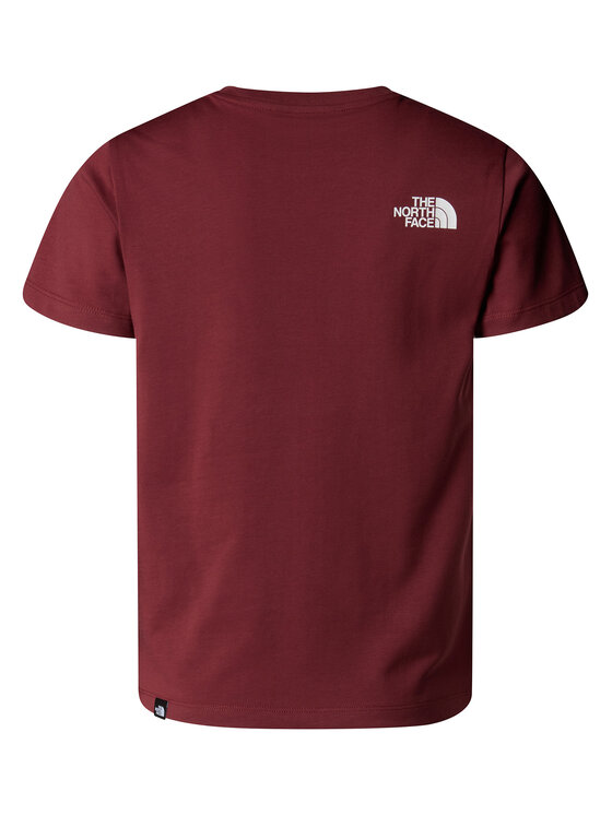 The North Face The North Face T-Shirt Simple Dome NF0A87T4 Bordowy Regular Fit