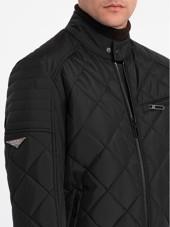 Ombre Ombre Zimní bunda OM-JALP-22FW-006 Černá Regular Fit
