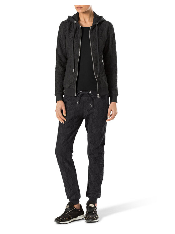 PHILIPP PLEIN PHILIPP PLEIN Mikina 30775 Čierna Sweat Fit