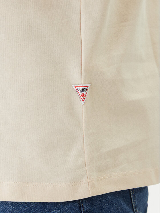 Guess Guess Marškinėliai F6GI08 K8FQ4 Smėlio Reglan Fit