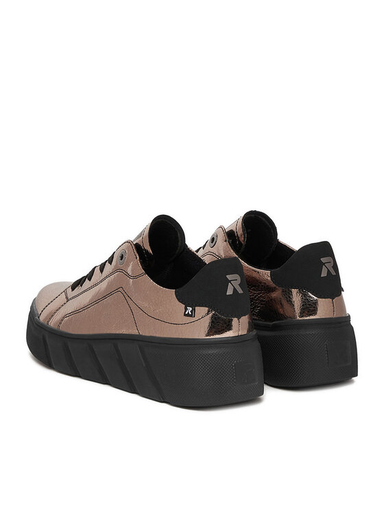 Rieker Rieker Sneakersy W2601-91 Złoty