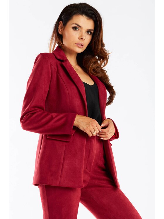 Awama Awama Giacca da abito A460 Bordeaux Basic Fit