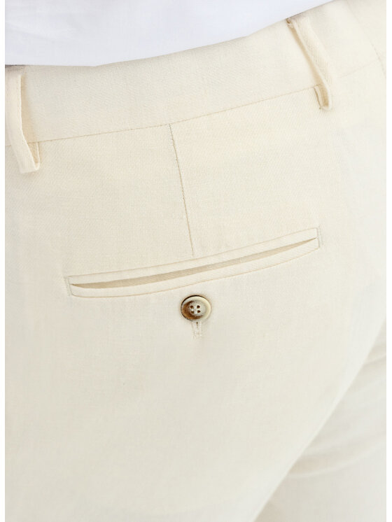 Pako Lorente Pako Lorente Spodnie garniturowe P25SF-6G-015 Beżowy Slim Fit