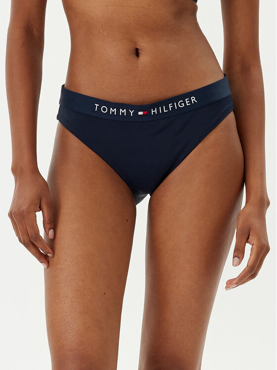 Tommy Hilfiger Tommy Hilfiger Bikini partea de jos UW0UW04120 Bleumarin