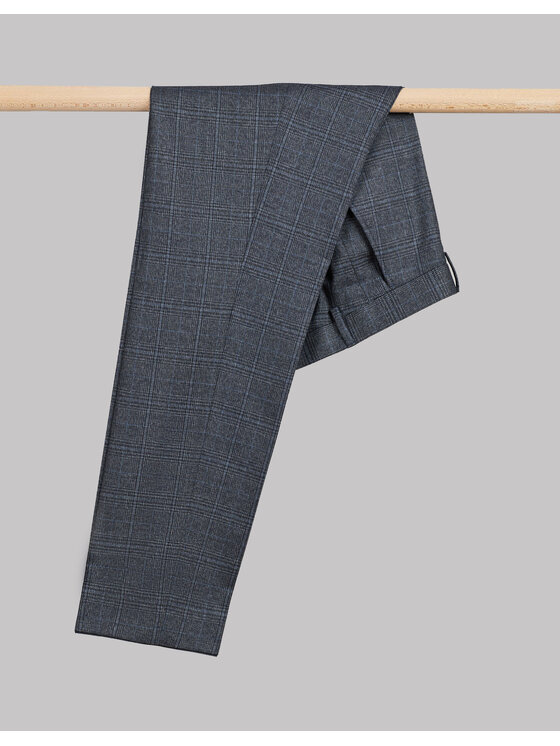 Borgio Borgio Spodnie garniturowe rapallo Szary Slim Fit