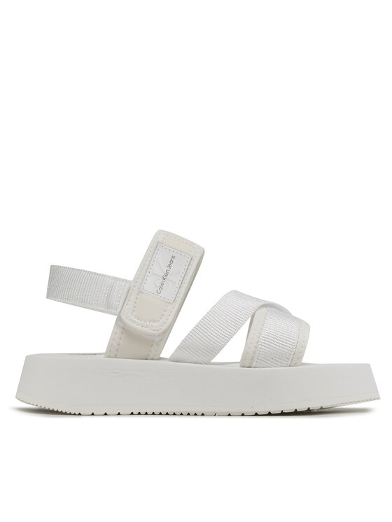 Calvin Klein Jeans Sandales Prefresato Sandal Bagde YW0YW00967 Balts