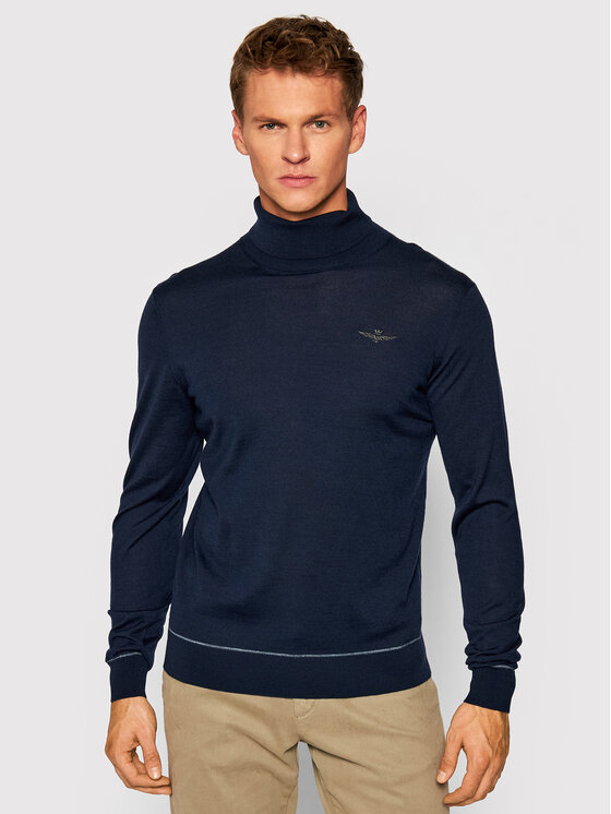 Aeronautica Militare Aeronautica Militare Golf 212MA1291L416 Granatowy Slim Fit