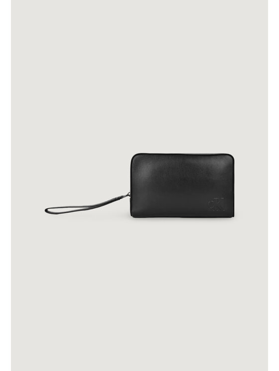 Calvin Klein Calvin Klein pochette BOLD CK POUCH WITH HANDLE (PU) Nero