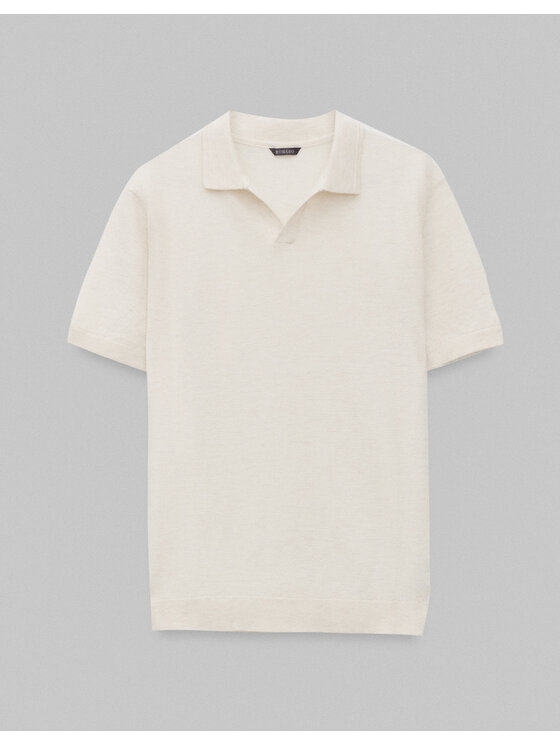 Borgio Borgio Polo PROVAGLIO B Biały Classic Fit