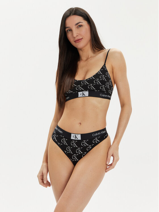 Calvin Klein Underwear Calvin Klein Underwear Στρίνγκ 000QF7221E Μαύρο
