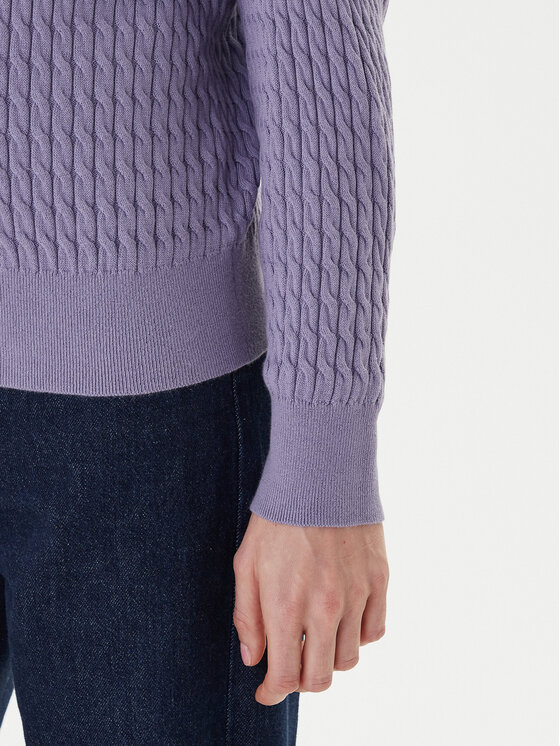 Tommy Hilfiger Tommy Hilfiger Džemper Fine WW0WW44993 Ljubičasta Regular Fit