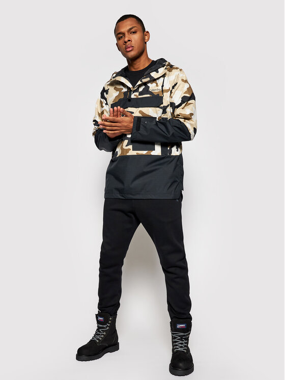 Columbia buckhollow Anorak slittamento Giacca Uomo Nero