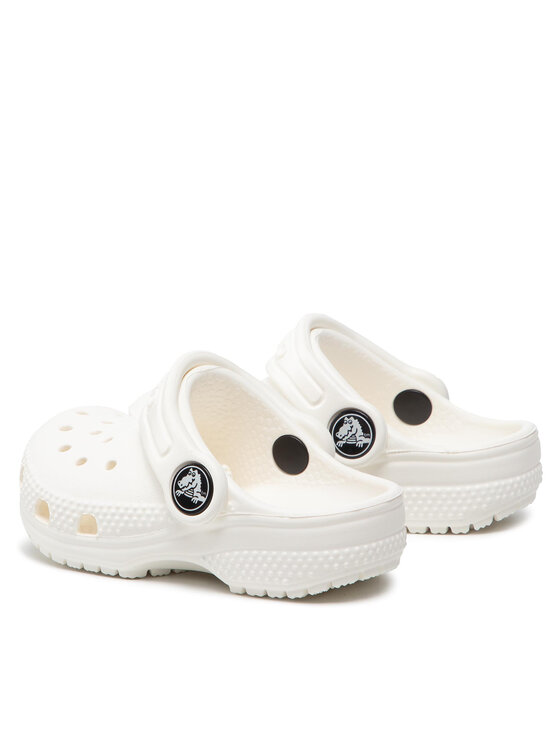 Crocs Crocs Șlapi Classic Kid Clog T 206990 Alb