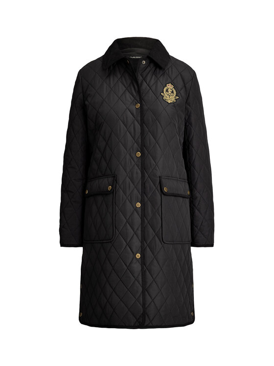 LAUREN RALPH LAUREN LAUREN RALPH LAUREN Преходно яке Crested 3/4 Quilt 297P18059001 Черен Regular Fit