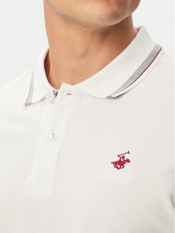 Beverly Hills Polo Club Beverly Hills Polo Club Tricou polo P-SS26M-P450111 Alb Regular Fit