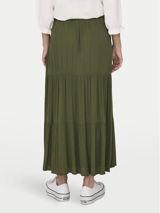 ONLY ONLY Maxi sukňa Mikka 15324808 Zelená Regular Fit
