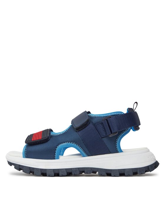 Tommy Hilfiger Tommy Hilfiger Basutės Flag Velcro Sandal T3B2-33434-1591 S Tamsiai mėlyna