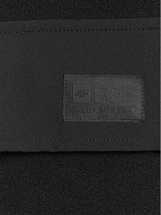 4F 4F Bluza techniczna FOB Czarny Regular Fit