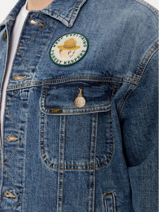 Lee Lee Giacca di jeans Rider 112350102 Blu Relaxed Fit