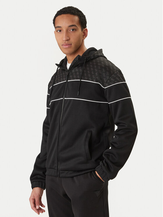 Guess Bluză Z6RQ13 KD472 Negru Classic Fit