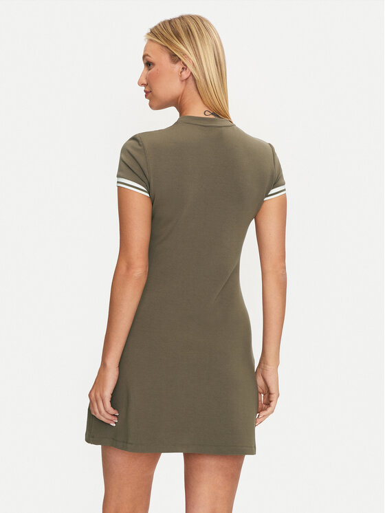 Guess Guess Sukienka codzienna Elea V4YK00 KCDN0 Khaki Regular Fit