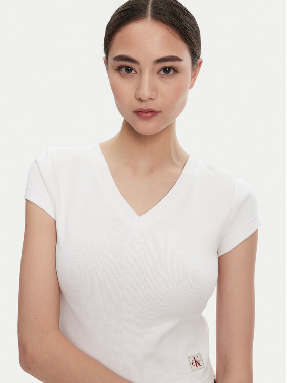 Calvin Klein Jeans Calvin Klein Jeans Тишърт LV047C910G Бял Regular Fit