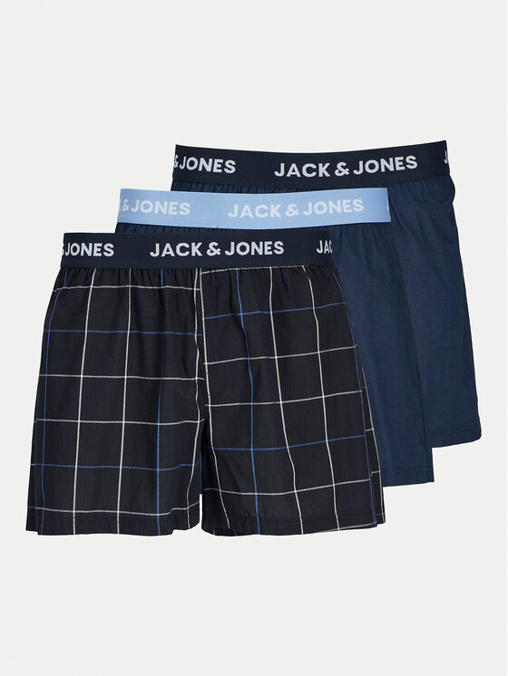 Jack&Jones Set 3 Parov Boksaric Jackson 12263654 Mornarsko Modra