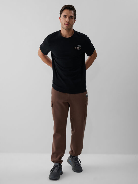 4F 4F T-Shirt OVERLAND Czarny Regular Fit