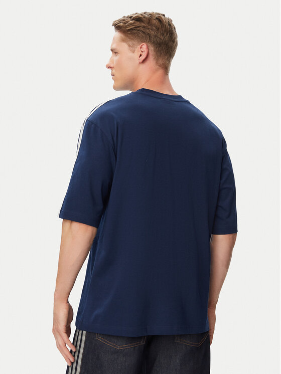 adidas adidas T-Shirt Adicolor 3-Stripes Oversized Tee KS7414 Tmavomodrá Oversize
