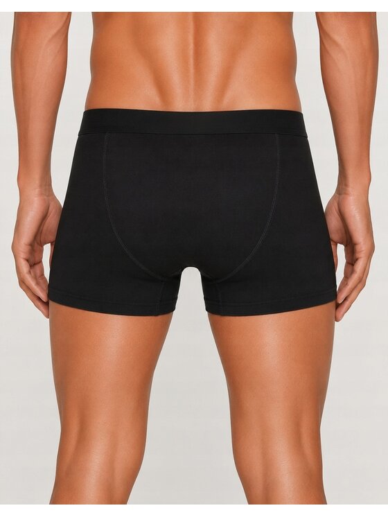 Wrangler Wrangler Bokserki Masson 3 Pack Cotton Elastane Trunks Czarny