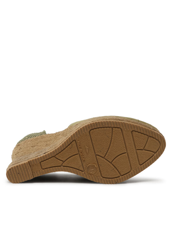 Manebi Manebi Espadrilky Shaped Wedge Espadrilles R 2.1 WH Zelená