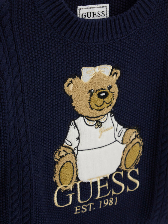 Guess Guess Maglione K6BR07 Z1285 Blu scuro Regular Fit