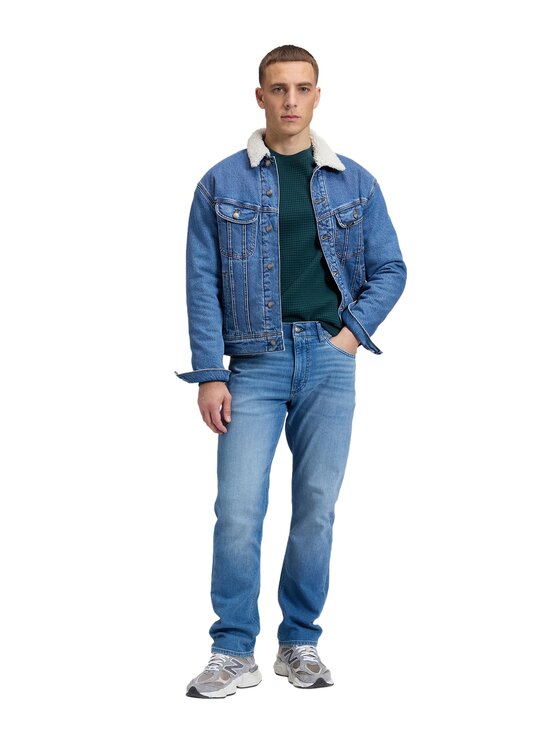 Lee Lee Kurtka jeansowa 112386295 Niebieski Relaxed Fit