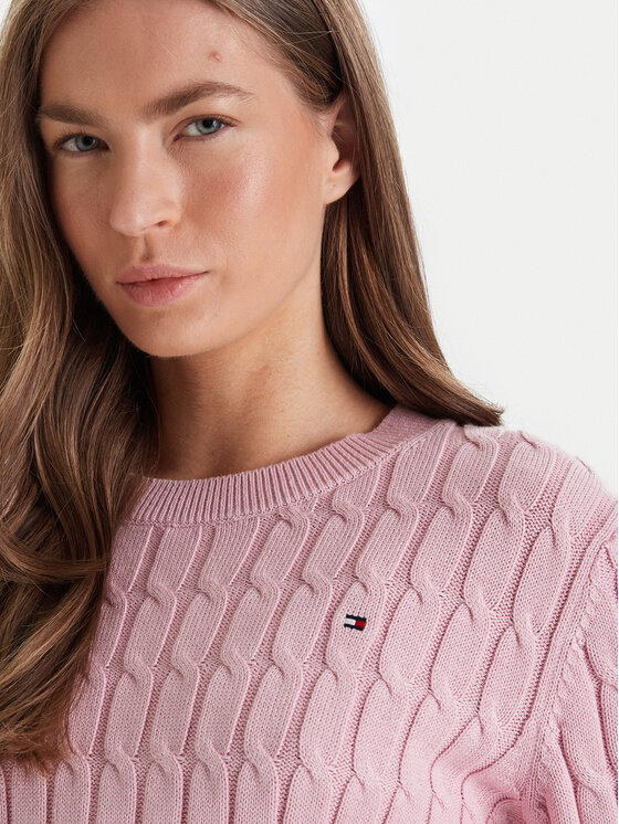 Tommy Hilfiger Tommy Hilfiger Megztinis WW0WW47644 Rožinė Regular Fit